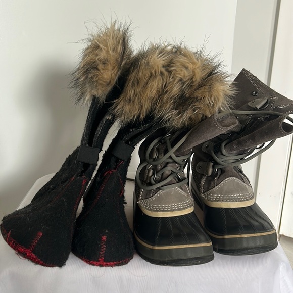 SOREL JOAN OF ARC winter boots. GUC size 7 - Picture 2 of 11